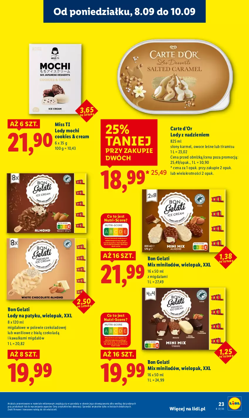 Gazetka promocyjna Lidl - GAZETKA - ważna 08.09 do 10.09.2025 - strona 25 - produkty: Kawa, Lody, Owoce, Wazon