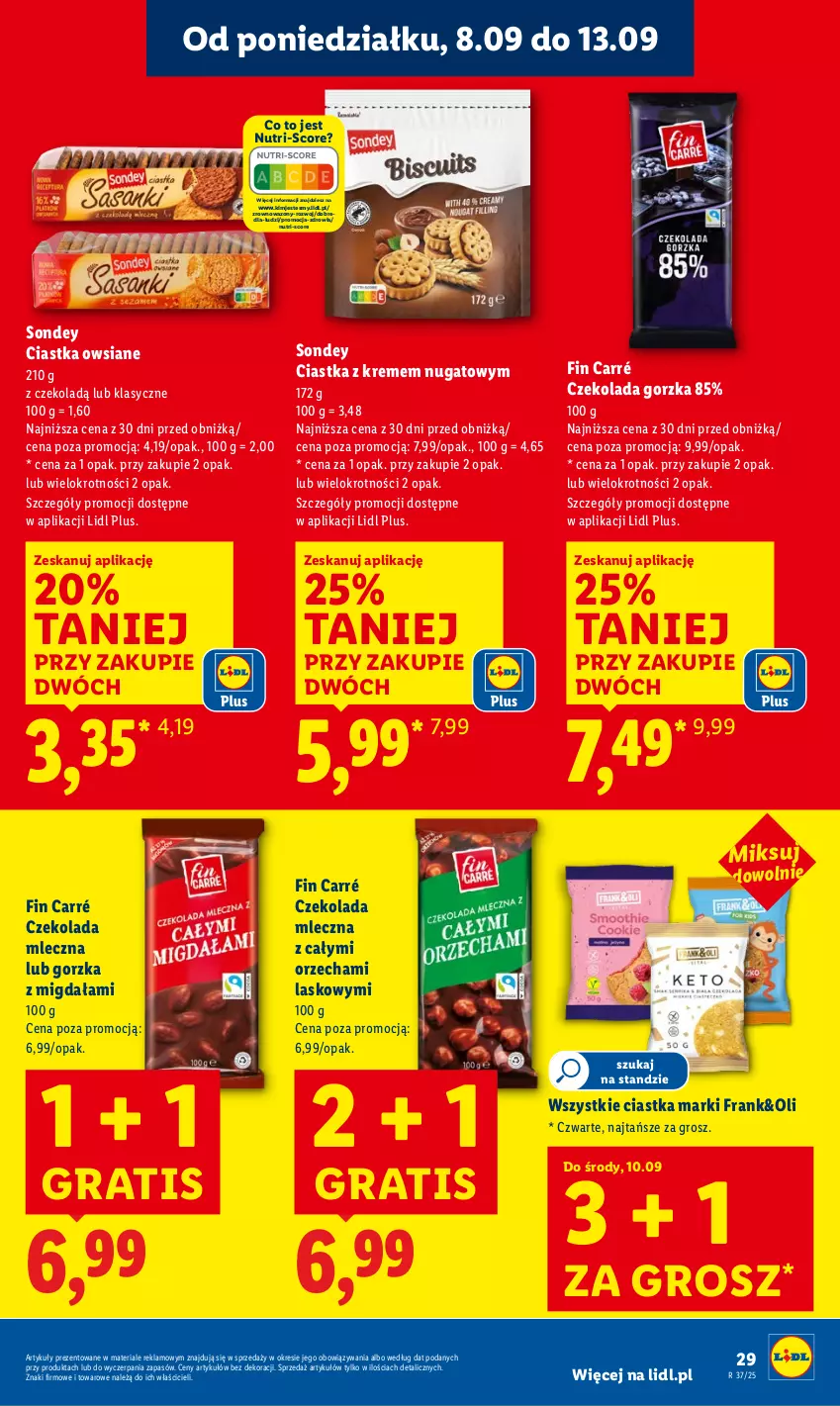 Gazetka promocyjna Lidl - GAZETKA - ważna 08.09 do 10.09.2025 - strona 31 - produkty: Ciastka, Ciastka owsiane, Czekolada, Czekolada gorzka, Czekolada mleczna, Gra, Wazon