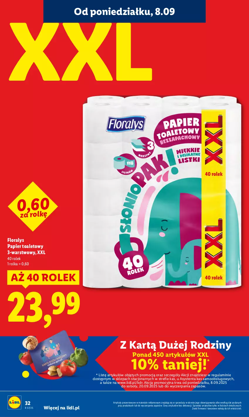 Gazetka promocyjna Lidl - GAZETKA - ważna 08.09 do 10.09.2025 - strona 34 - produkty: Flora, Papier, Papier toaletowy