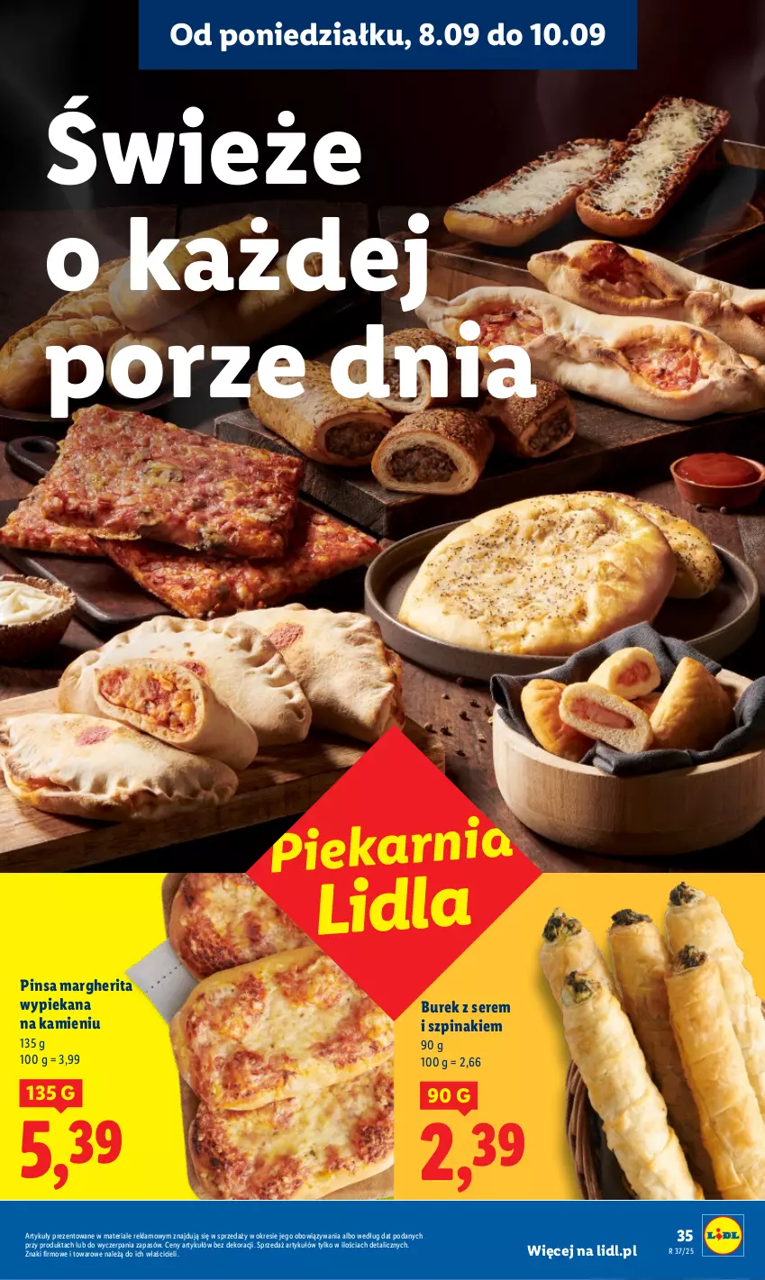 Gazetka promocyjna Lidl - GAZETKA - ważna 08.09 do 10.09.2025 - strona 37 - produkty: Por, Ser, Szpinak