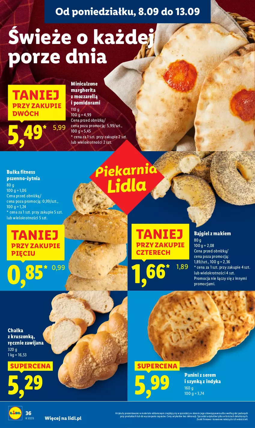 Gazetka promocyjna Lidl - GAZETKA - ważna 08.09 do 10.09.2025 - strona 38 - produkty: Bułka, Bułka fitness, Por, Ser