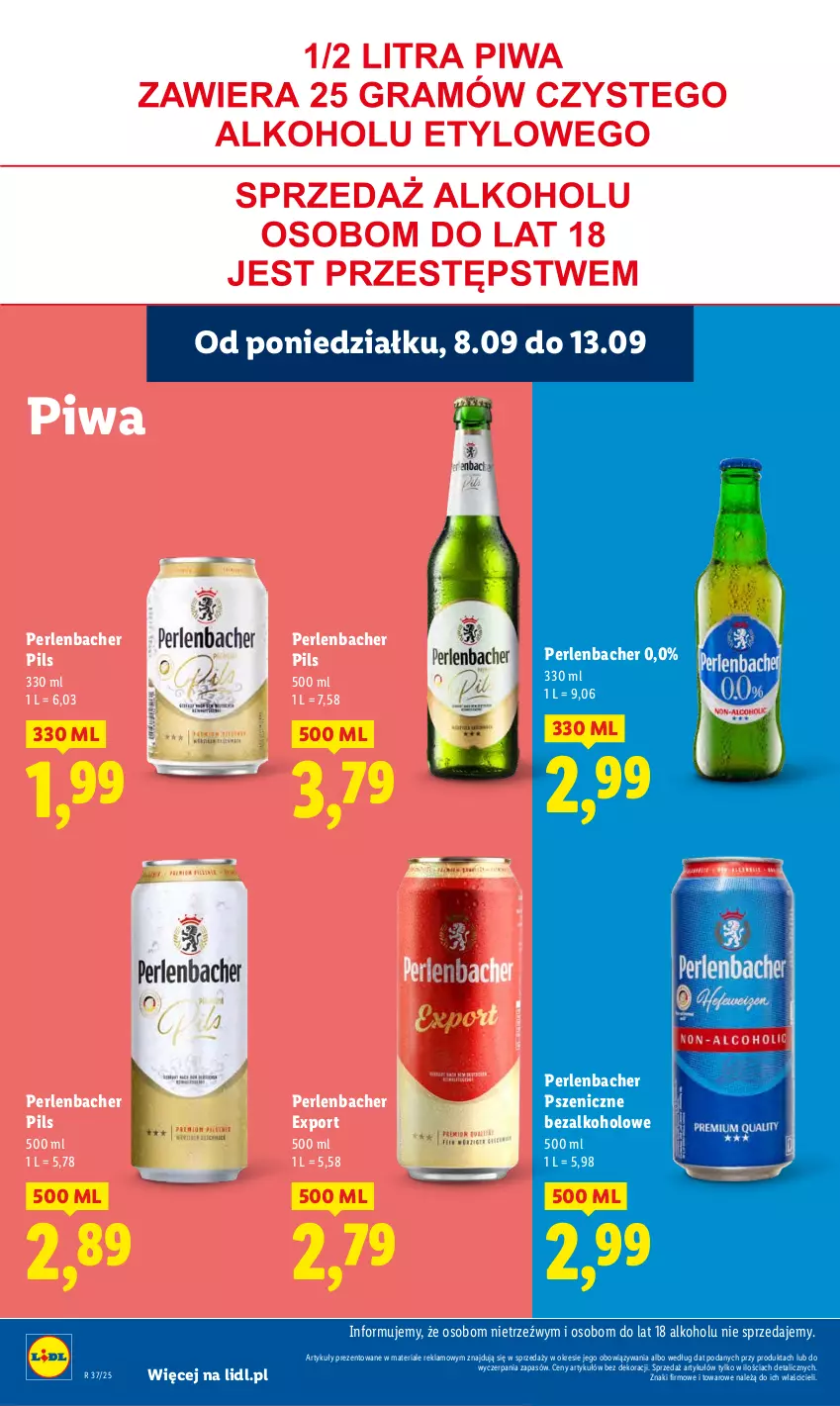 Gazetka promocyjna Lidl - GAZETKA - ważna 08.09 do 10.09.2025 - strona 52 - produkty: NBA, Piwa, Por
