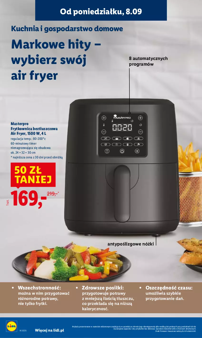 Gazetka promocyjna Lidl - GAZETKA - ważna 08.09 do 10.09.2025 - strona 6 - produkty: Frytki, Gra, Kuchnia
