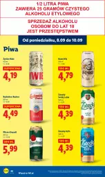 Gazetka promocyjna Lidl - GAZETKA - Gazetka - ważna od 10.09 do 10.09.2025 - strona 50 - produkty: Piwa, Ser, Pilsner Urquell, Kozel