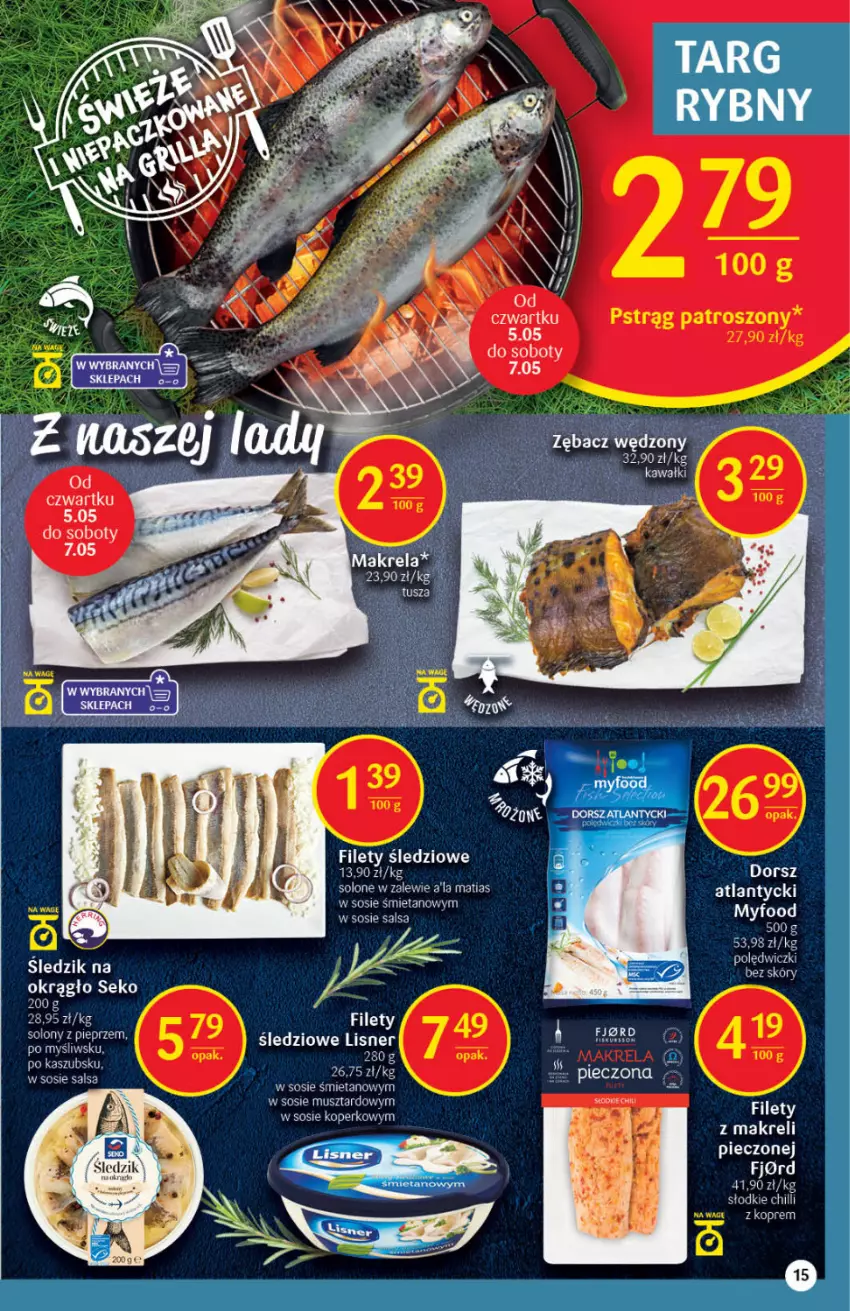 Gazetka promocyjna Delikatesy Centrum - Gazetka DC17 - ważna 05.05 do 11.05.2022 - strona 15 - produkty: Dorsz, Kawa, Piec, Pieprz, Salsa, SEKO, Sos