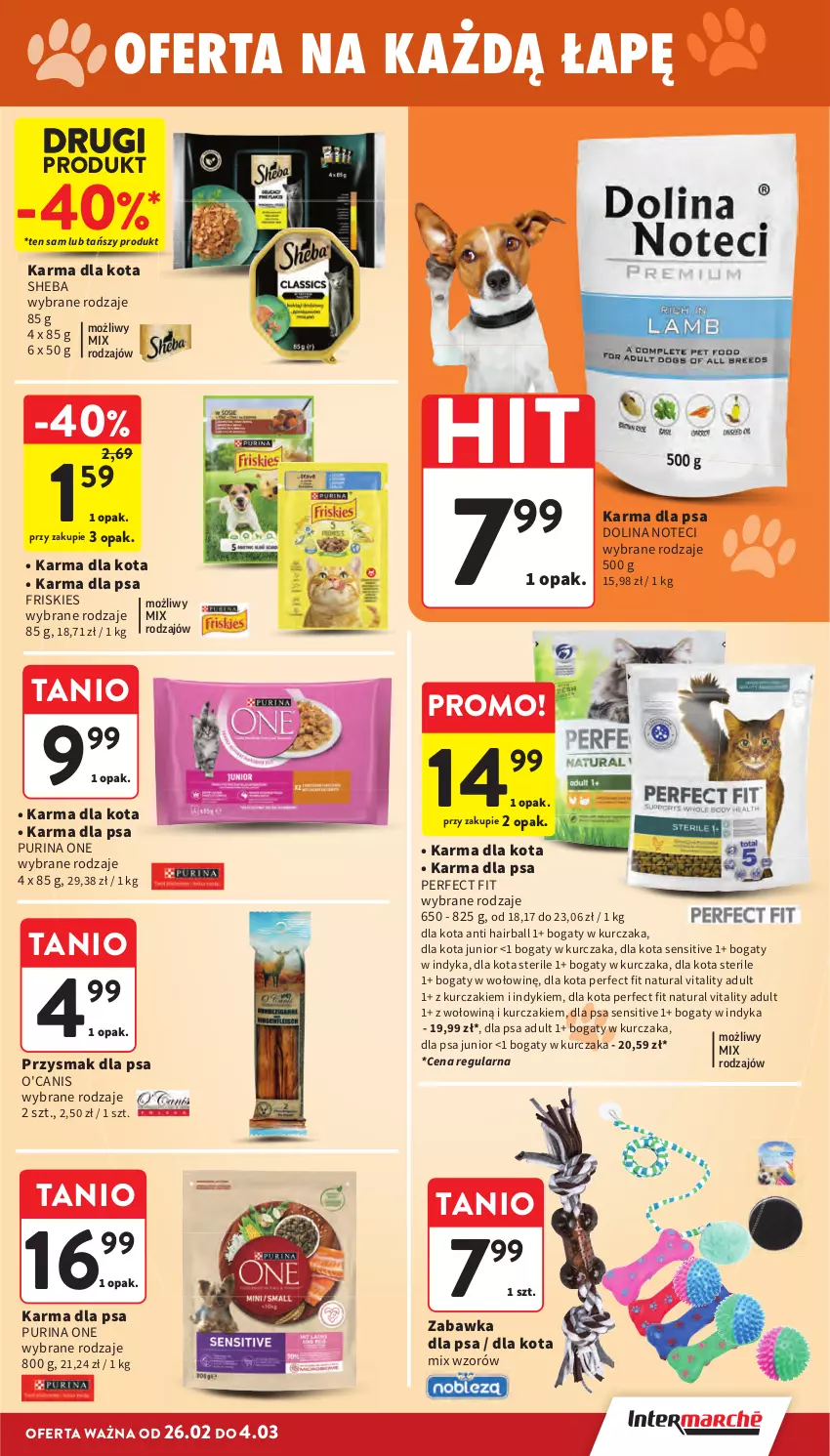 Gazetka promocyjna Intermarche - Gazetka Intermarche - ważna 26.02 do 04.03.2026 - strona 39 - produkty: Friskies, Kurczak, Przysmak dla psa, Pur, Purina, Sheba, Zabawka