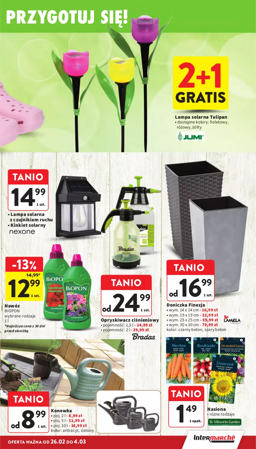 Gazetka promocyjna Intermarche - Gazetka Intermarche - ważna 26.02 do 04.03.2026 - strona 41 - produkty: Gra, Konewka, Lampa, Nawóz, Tulipan