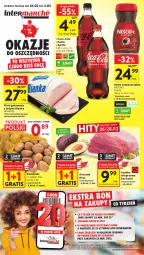 Gazetka promocyjna Intermarche - Gazetka Intermarche - Gazetka - ważna od 04.03 do 04.03.2026 - strona 1 - produkty: Piwa, Kawa rozpuszczalna, Gra, Papier, Szynka wieprzowa, Kawa, Ziemniaki, Coca-Cola, Pojemnik, Napoje, Tran, Szynka, Avocado, Fanta, Sprite, Bianka, Fa