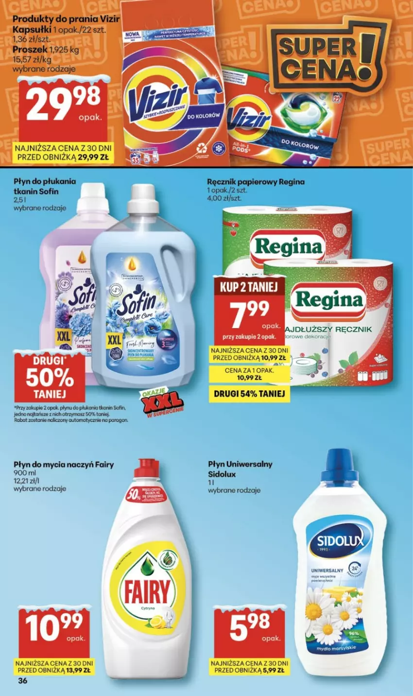 Gazetka promocyjna Delikatesy Centrum - Franczyza DC03 Czwartek - ważna 15.01 do 21.01.2026 - strona 36 - produkty: Do mycia naczyń, Fa, Fairy, Gin, Mars, Mydło, Płyn do mycia, Płyn do mycia naczyń, Płyn do płukania, Ręcznik, Sidolux