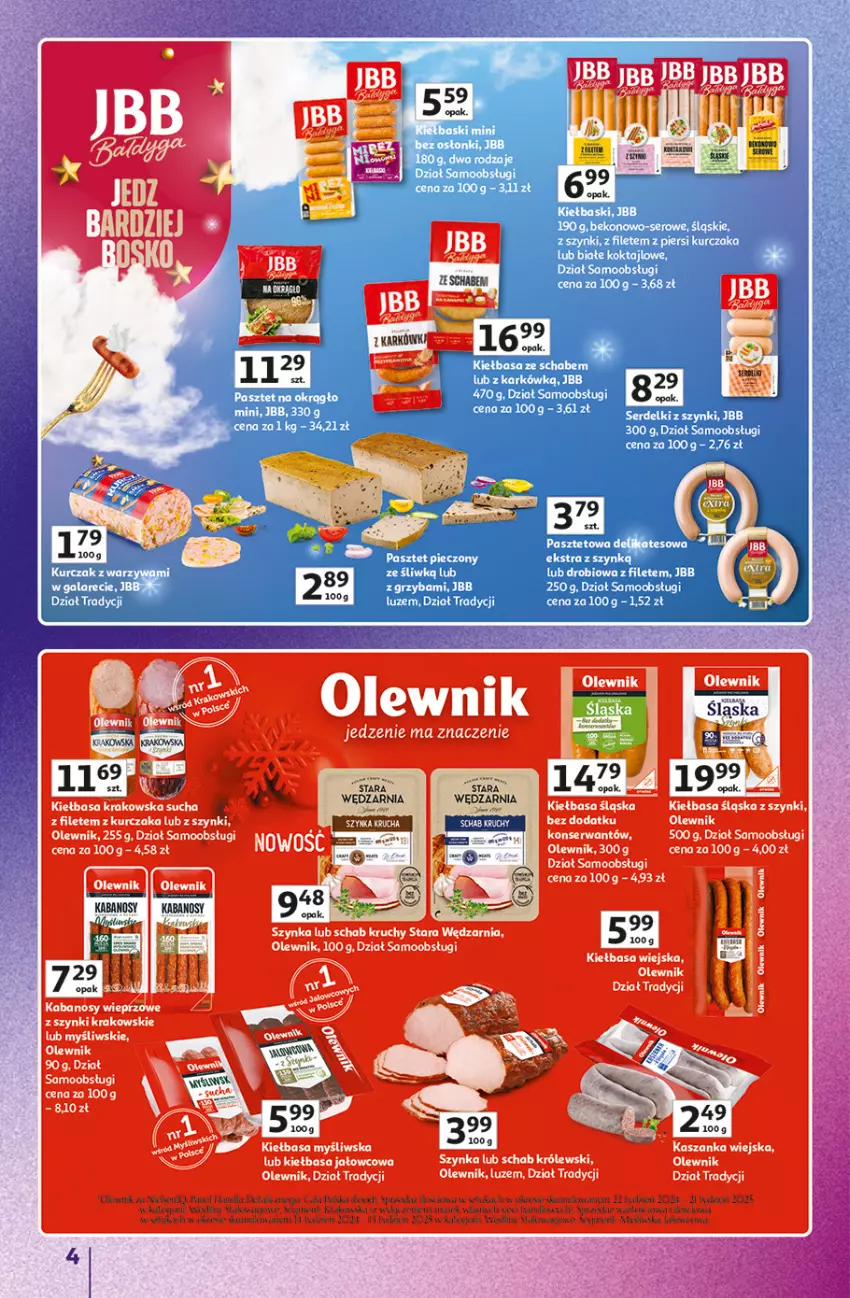 Gazetka promocyjna Auchan - Gazetka Znane Marki duży wybór Hipermarket Auchan - ważna 04.12 do 14.12.2025 - strona 4 - produkty: Beko, Cynk, Gala, Kiełbasa, Kurczak, Pasztet, Piec, Ser, Serdelki
