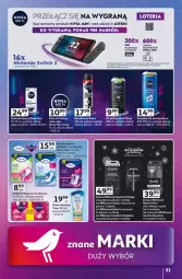 Gazetka promocyjna Auchan - Gazetka Znane Marki duży wybór Hipermarket Auchan - Gazetka - ważna od 14.12 do 14.12.2025 - strona 31 - produkty: Nivea Men, Krem do twarzy, Gra, Telefon, Dezodorant, Tera, Szynka, Szampon, Podpaski, Maszynka, Maszynka do golenia, Wkładki, Nivea
