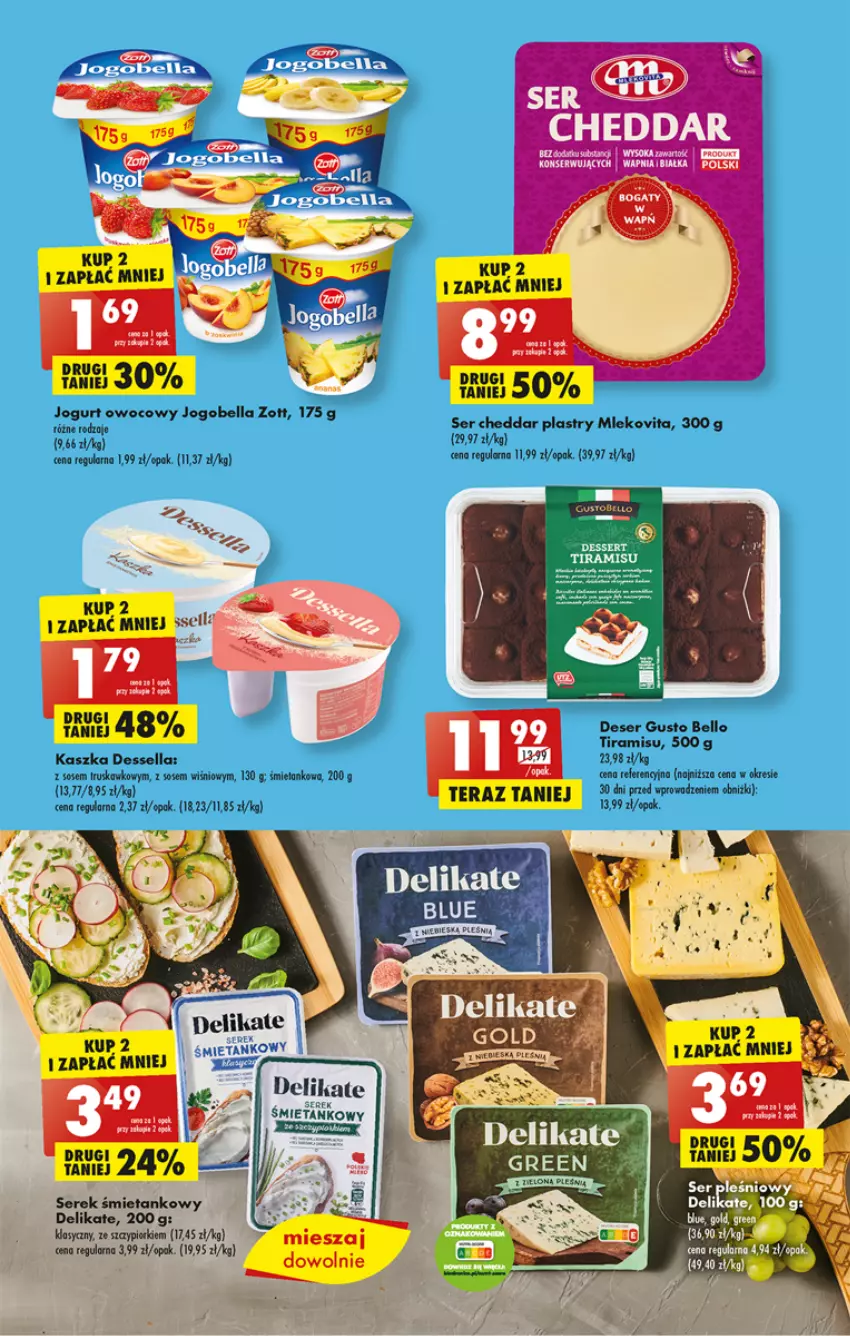 Gazetka promocyjna Biedronka - Gazetka - Biedronka.pl - ważna 16.01 do 21.01.2023 - strona 23 - produkty: Bell, Bella, Cheddar, Deser, Fa, Mleko, Mlekovita, Ser, Serek, Sos, Zott