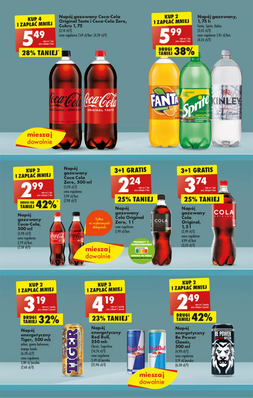 Gazetka promocyjna Biedronka - Gazetka - Biedronka.pl - ważna 16.01 do 21.01.2023 - strona 35 - produkty: Coca-Cola, Fa, Fanta, Gin, Gra, Napój, Red Bull