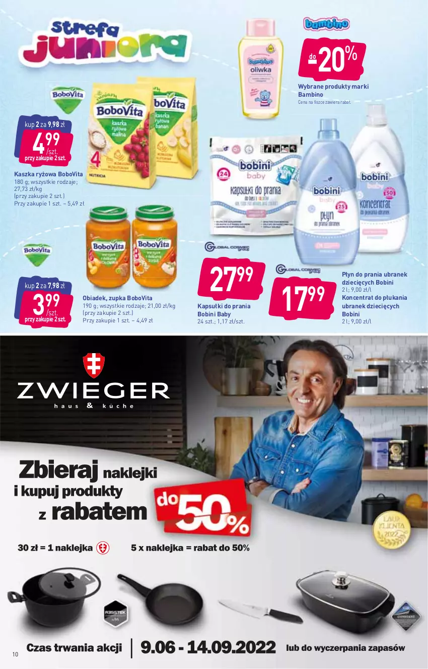 Gazetka promocyjna Stokrotka - Supermarket - ważna 15.06 do 22.06.2022 - strona 10 - produkty: BoboVita, Dzieci, Kapsułki do prania, Płyn do prania, Ryż