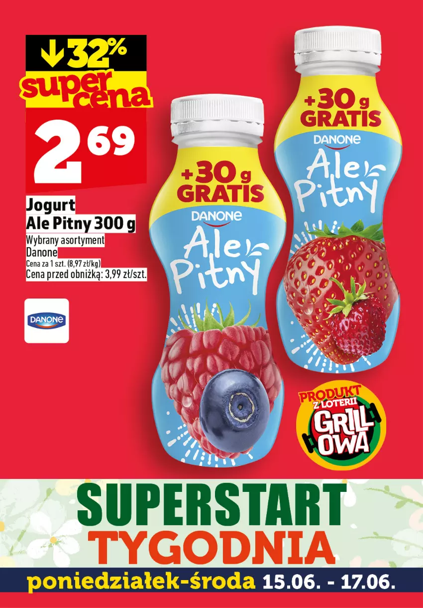 Gazetka promocyjna Topaz - Gazetka - ważna 15.06 do 17.06.2026 - strona 7 - produkty: Danone, Jogurt