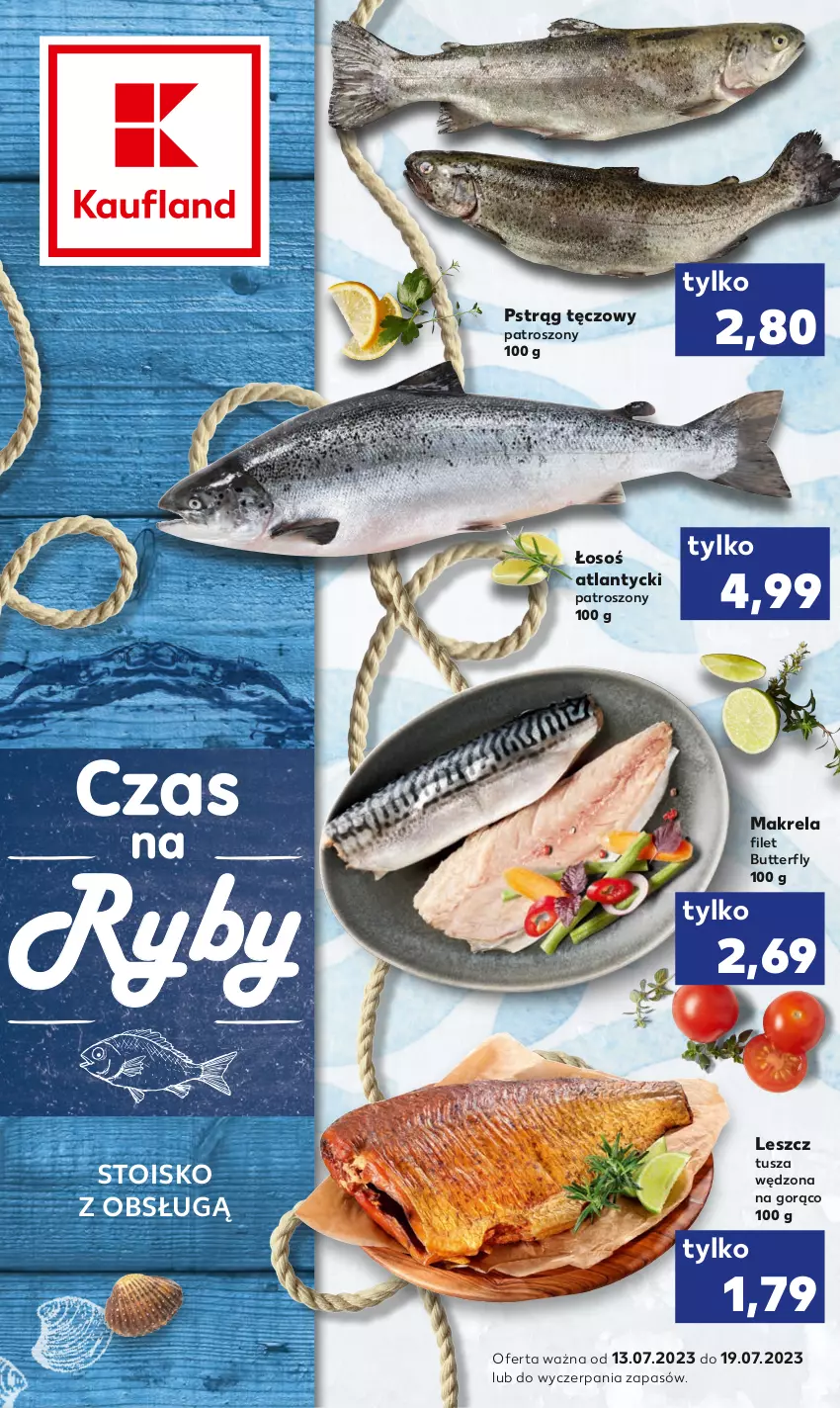 Gazetka promocyjna Kaufland - Kaufland - ważna 13.07 do 19.07.2023 - strona 1 - produkty: Pstrąg, Pstrąg tęczowy, Tusz