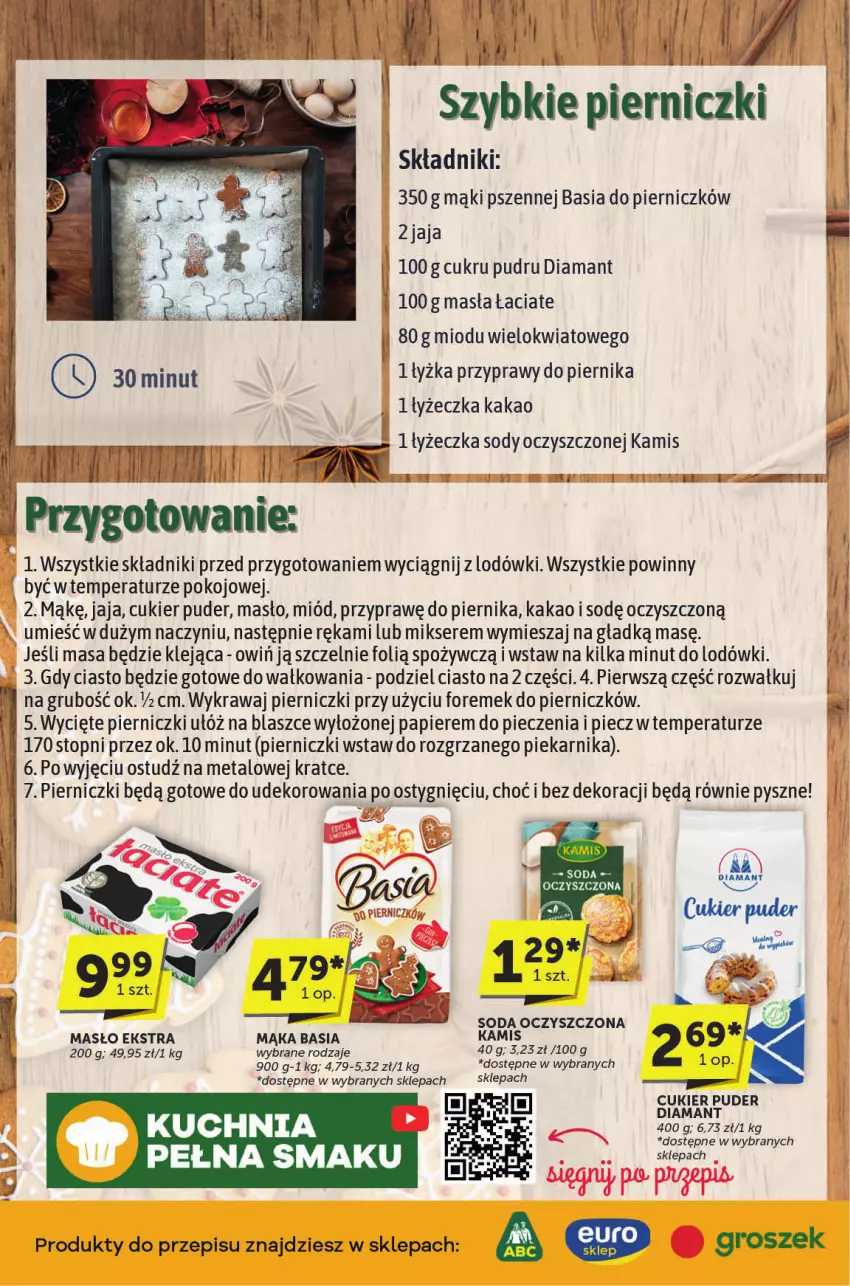 Gazetka promocyjna ABC - ważna 28.11 do 10.12.2024 - strona 2 - produkty: Basia, Cukier, Cukier puder, Diamant, Groszek, Jaja, Kakao, Kamis, Klej, Mąka, Masło, Mikser, Miód, Piernik, Przyprawy, Puder, Ser, Soda oczyszczona, Top