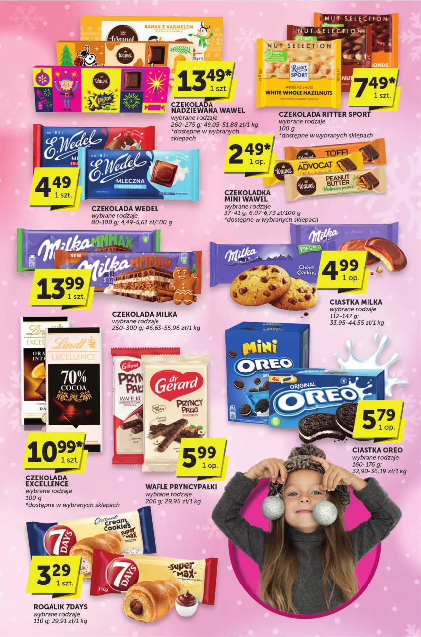 Gazetka promocyjna ABC - ważna 28.11 do 10.12.2024 - strona 23 - produkty: Ciastka, Czekolada, Milka, Oreo, Por, Ritter Sport, Rogal, Sport, Wafle, Wawel