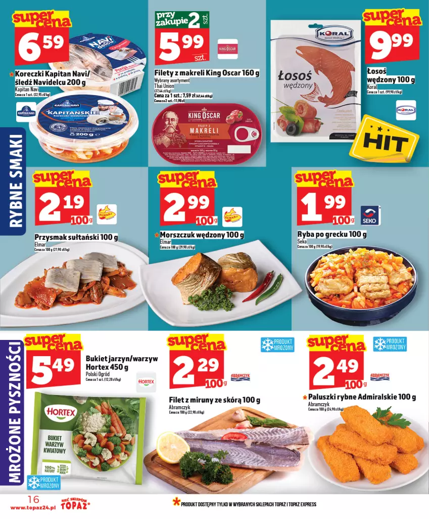 Gazetka promocyjna Topaz - Gazetka - ważna 05.02 do 11.02.2026 - strona 16 - produkty: Bukiet, Hortex, Ogród, Ryba, SEKO, Top