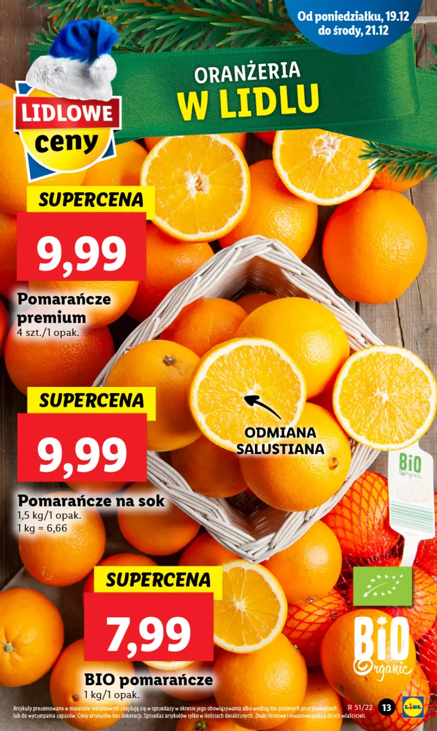 Gazetka promocyjna Lidl - GAZETKA - ważna 19.12 do 21.12.2022 - strona 13 - produkty: Fa, Pomarańcze