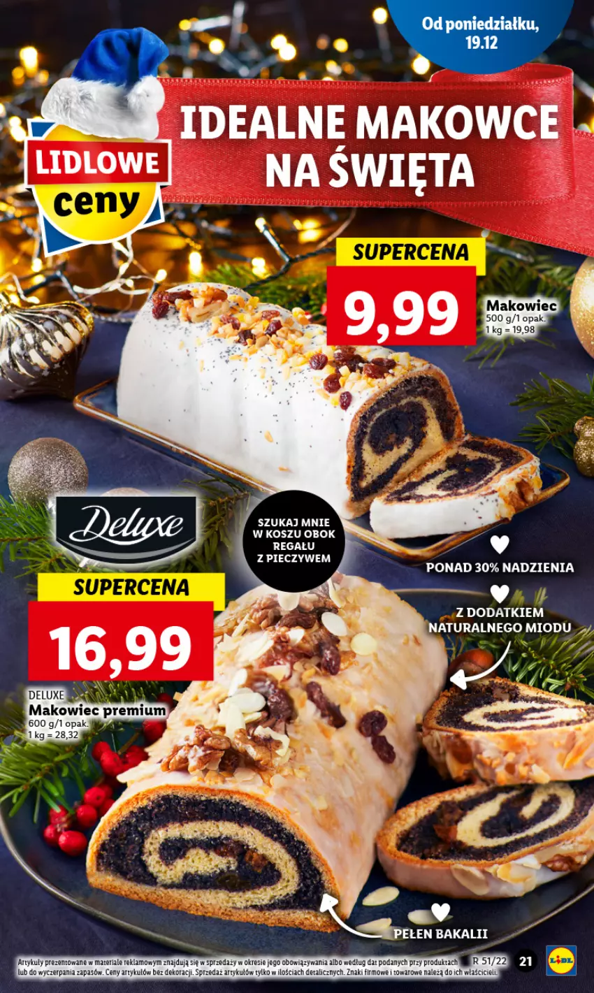 Gazetka promocyjna Lidl - GAZETKA - ważna 19.12 do 21.12.2022 - strona 25 - produkty: Kosz, Makowiec, NBA, Piec, Regał