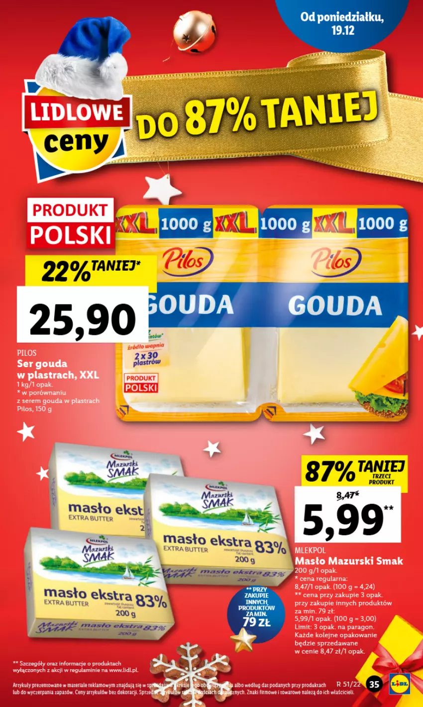 Gazetka promocyjna Lidl - GAZETKA - ważna 19.12 do 21.12.2022 - strona 39 - produkty: Masło