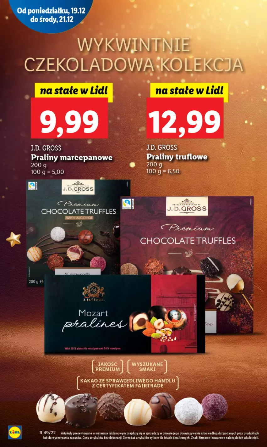 Gazetka promocyjna Lidl - GAZETKA - ważna 19.12 do 21.12.2022 - strona 60 - produkty: Fa, Praliny