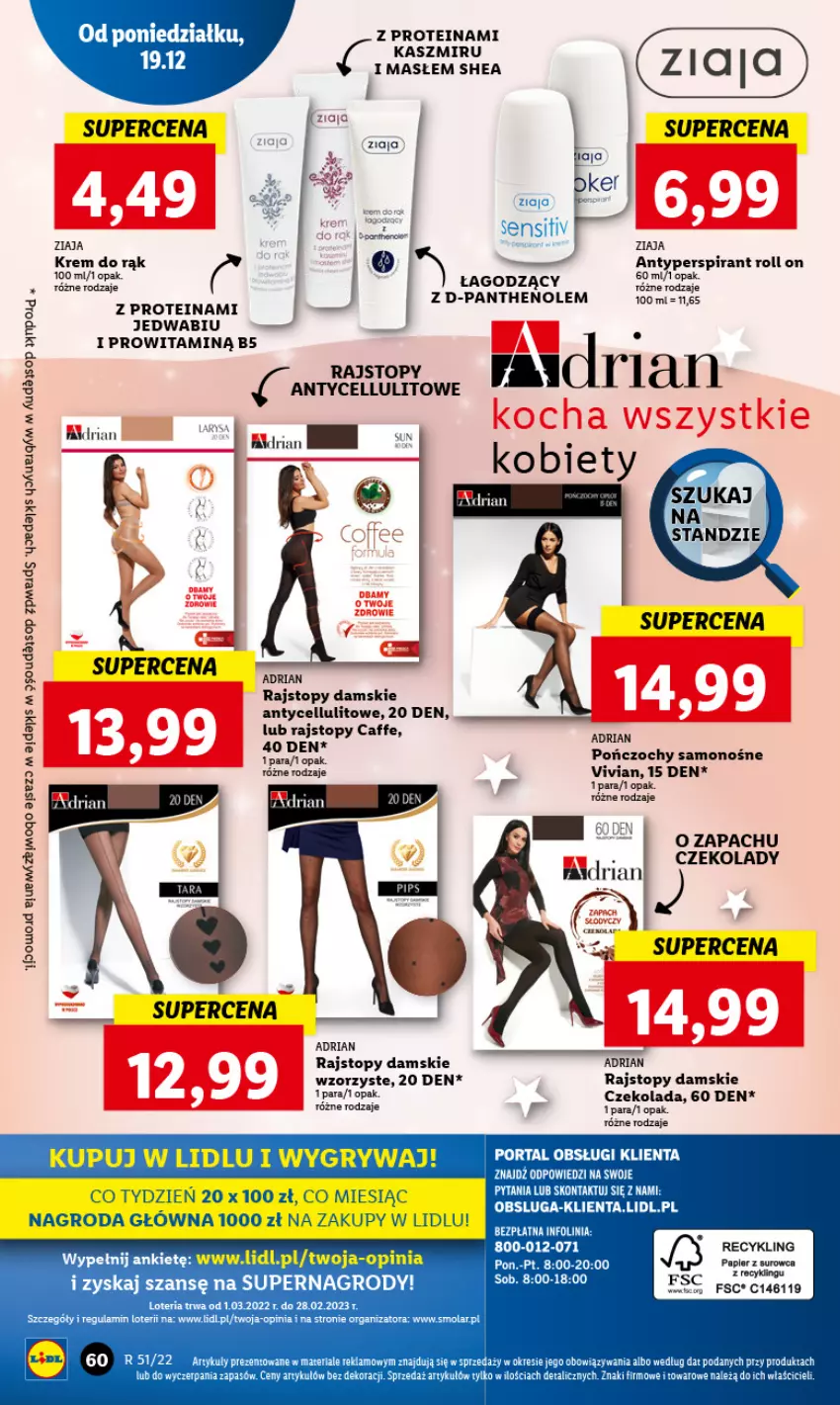 Gazetka promocyjna Lidl - GAZETKA - ważna 19.12 do 21.12.2022 - strona 72 - produkty: Czekolada, Gry, Koc, LG, Pończochy, Rajstopy, Top, Ziaja