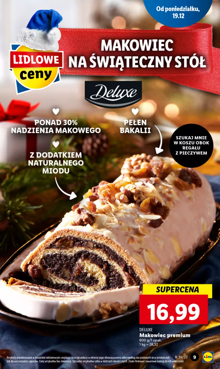 Gazetka promocyjna Lidl - GAZETKA - ważna 19.12 do 21.12.2022 - strona 9 - produkty: Kosz, Makowiec, Piec, Regał