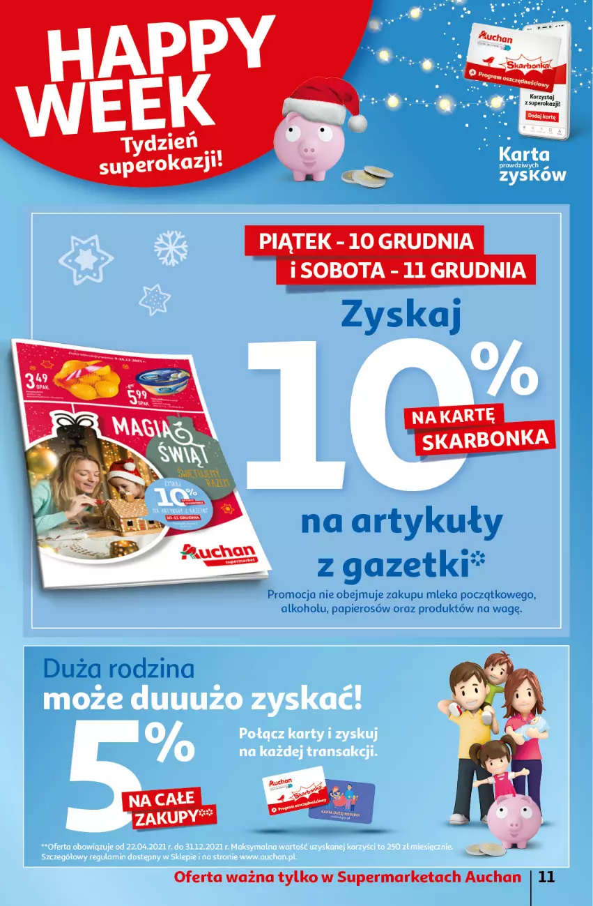 Gazetka promocyjna Auchan - Magia Świąt Supermarkety - ważna 09.12 do 15.12.2021 - strona 11 - produkty: Papier