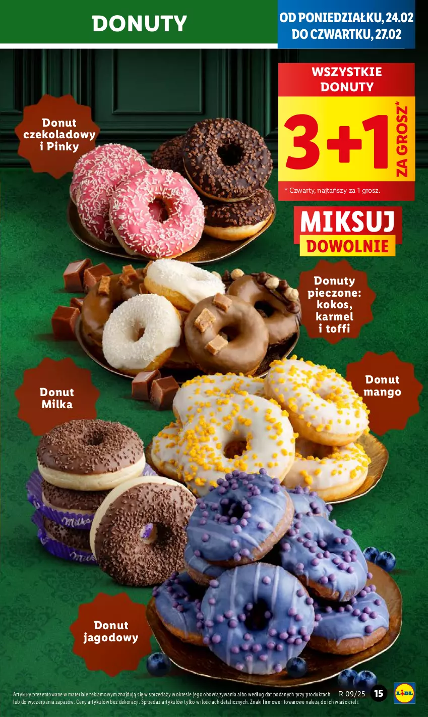 Gazetka promocyjna Lidl - GAZETKA - ważna 24.02 do 26.02.2025 - strona 17 - produkty: Donut, Kokos, Mango, Milka, Nuty, Piec