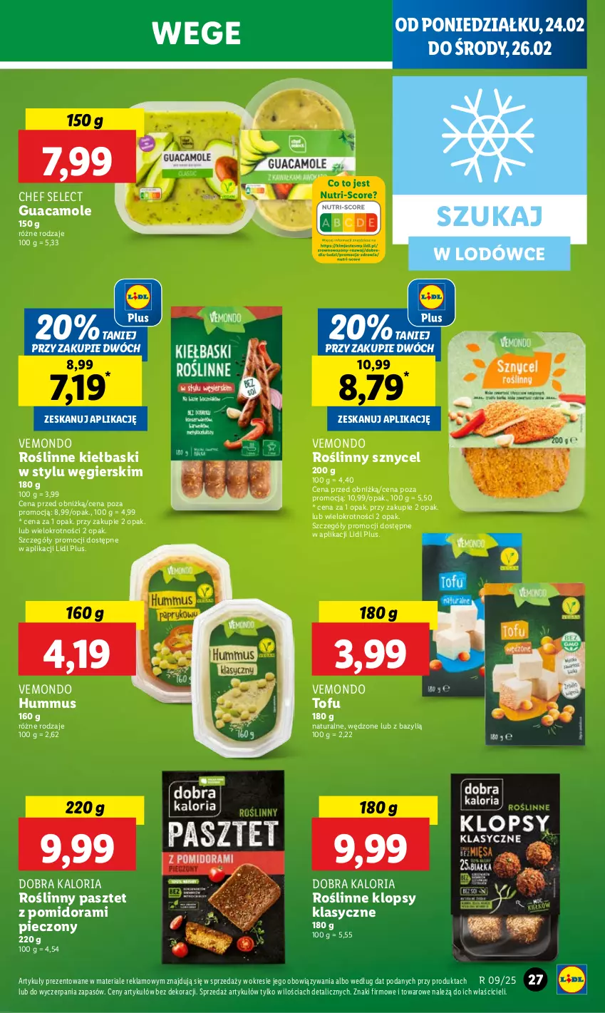 Gazetka promocyjna Lidl - GAZETKA - ważna 24.02 do 26.02.2025 - strona 29 - produkty: Amol, Bazyl, Hummus, Mus, Pasztet, Piec, Roślinne kiełbaski, Tofu