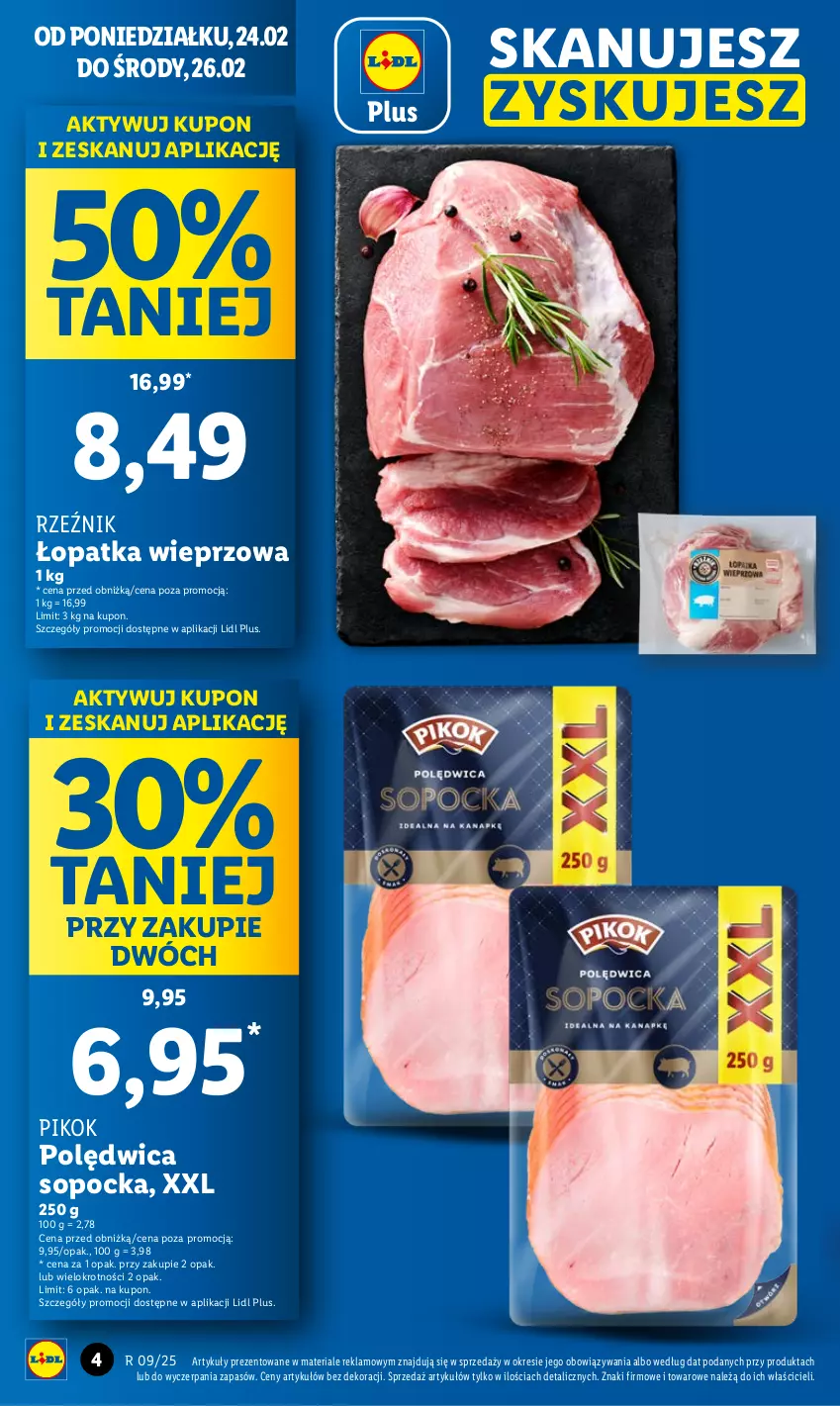 Gazetka promocyjna Lidl - GAZETKA - ważna 24.02 do 26.02.2025 - strona 4 - produkty: PIKOK, Polędwica