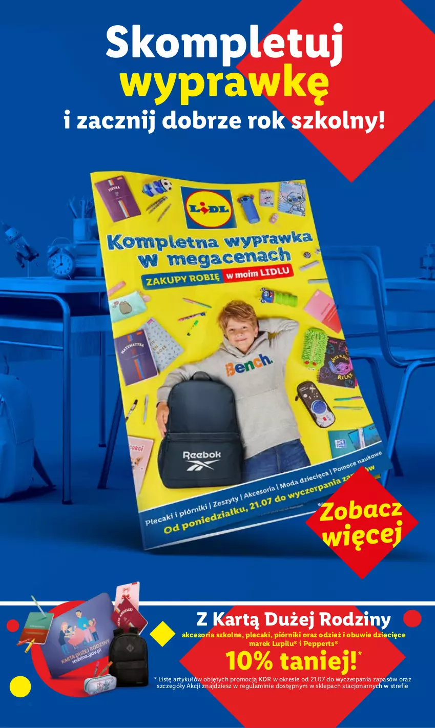 Gazetka promocyjna Lidl - GAZETKA - ważna 31.07 do 02.08.2025 - strona 15 - produkty: Dzieci, Obuwie, Piórnik, Plecak