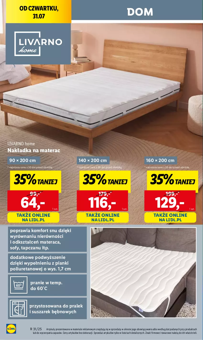 Gazetka promocyjna Lidl - GAZETKA - ważna 31.07 do 02.08.2025 - strona 16 - produkty: Ivar, Materac, Por, Rama, Sok, Tera
