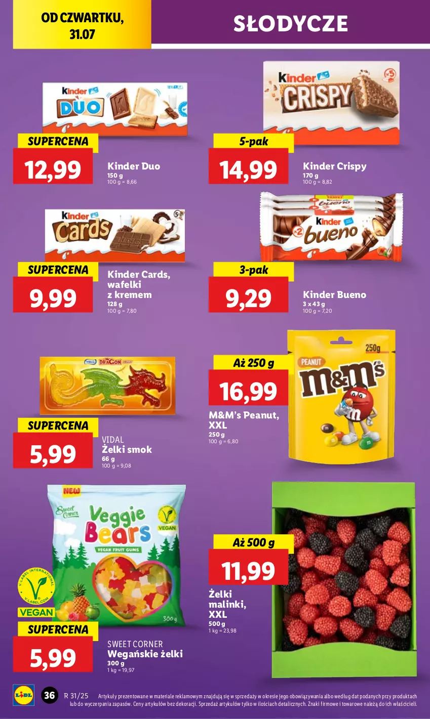 Gazetka promocyjna Lidl - GAZETKA - ważna 31.07 do 02.08.2025 - strona 48 - produkty: Kinder, Kinder Bueno