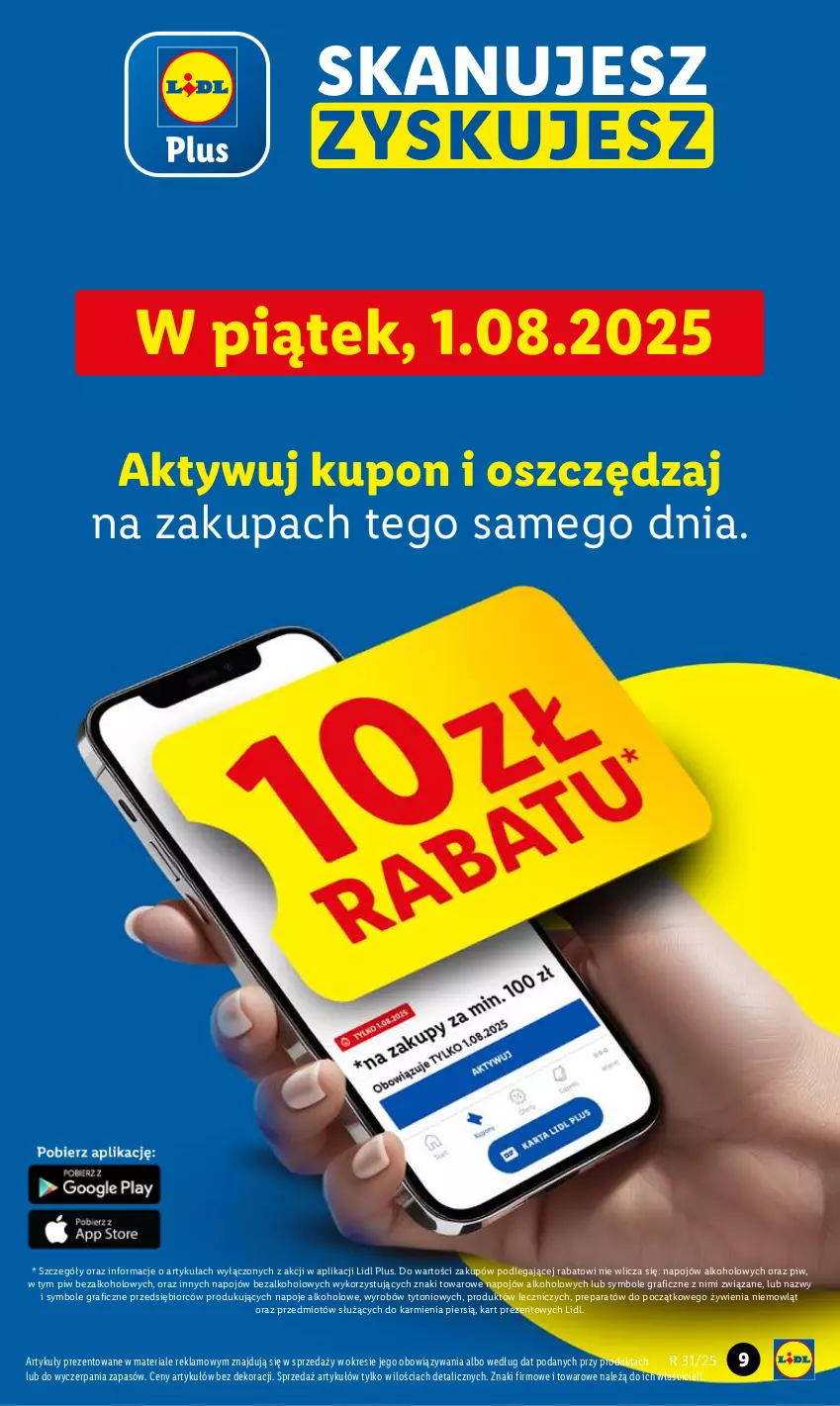 Gazetka promocyjna Lidl - GAZETKA - ważna 31.07 do 02.08.2025 - strona 9 - produkty: Gra, Karmi, Napoje, Znicz