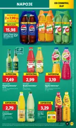 Gazetka promocyjna Lidl - GAZETKA - Gazetka - ważna od 02.08 do 02.08.2025 - strona 41 - produkty: 7up, Lemoniada, Ice tea, Ananas, Mirinda, Napoje, Pepsi, Fortuna, Napój gazowany, Limonka, Mango, Napój, Mięta, Imbir, Hortex
