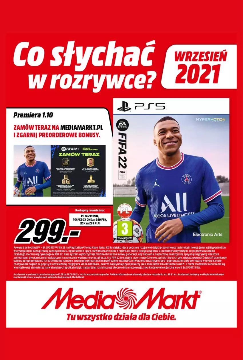 Gazetka promocyjna Media Markt - Gazetka Media Markt - ważna 08.09 do 30.09.2021 - strona 1 - produkty: Fa, Por, Sport, Tera