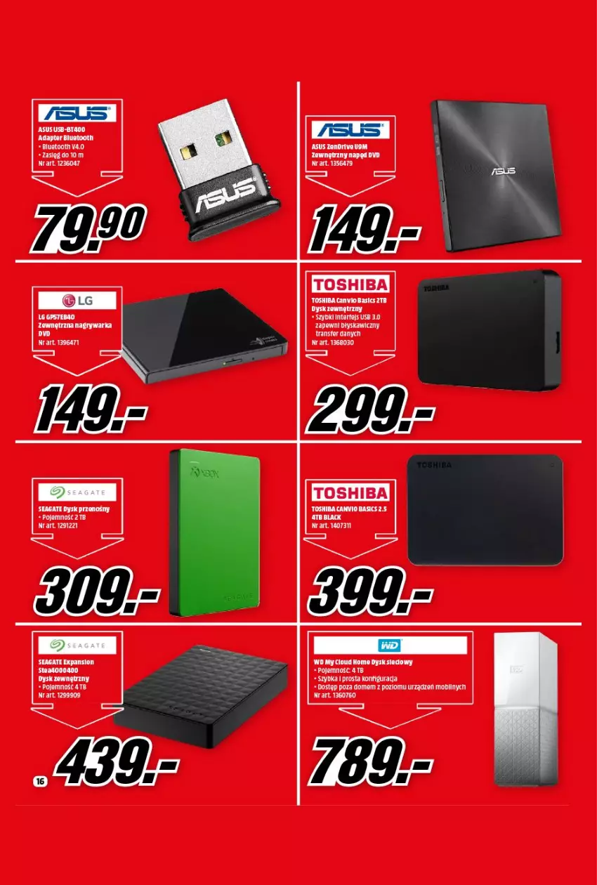 Gazetka promocyjna Media Markt - Gazetka Media Markt - ważna 08.09 do 30.09.2021 - strona 16 - produkty: Asus, Gry, Mobil, Toshiba, Tran, Warka