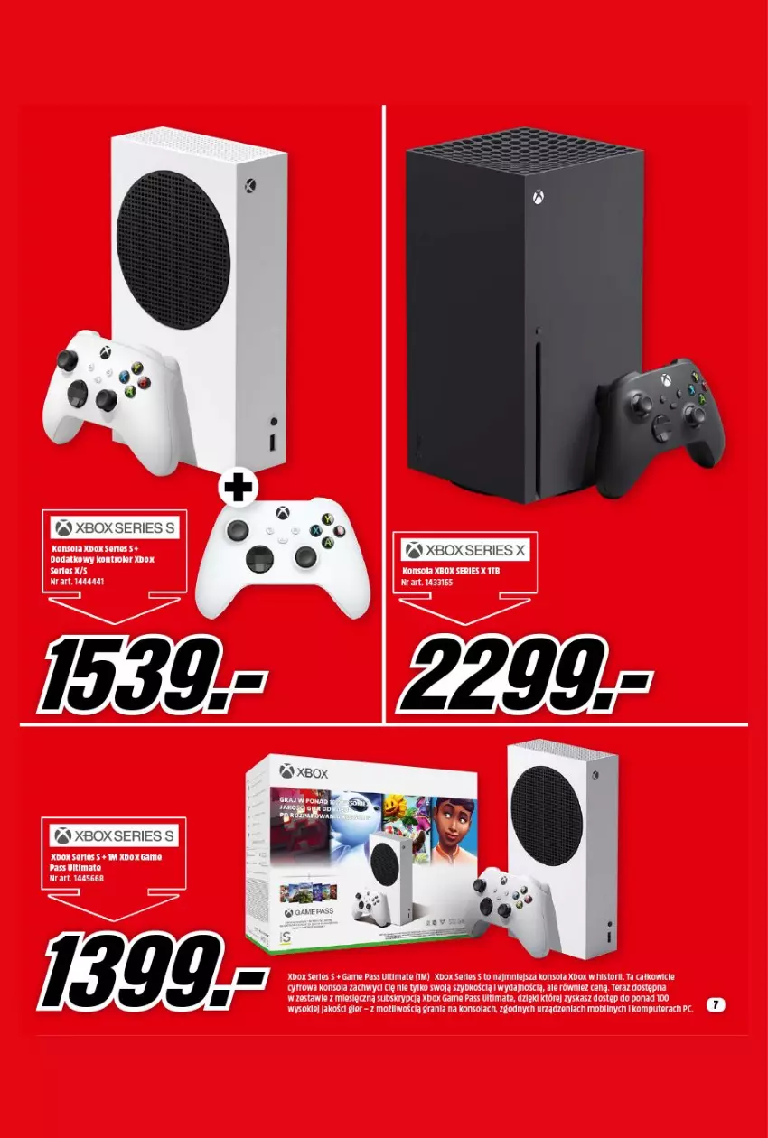 Gazetka promocyjna Media Markt - Gazetka Media Markt - ważna 08.09 do 30.09.2021 - strona 7 - produkty: Gra, Komputer, Konsola, Kontroler, Ser, Sok, Tera, Xbox