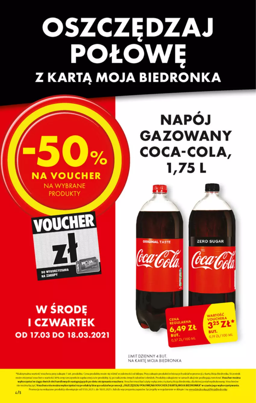 Gazetka promocyjna Biedronka - W tym tygodniu PN - ważna 15.03 do 20.03.2021 - strona 4 - produkty: Coca-Cola, Dron, Moda, Napój, Napój gazowany