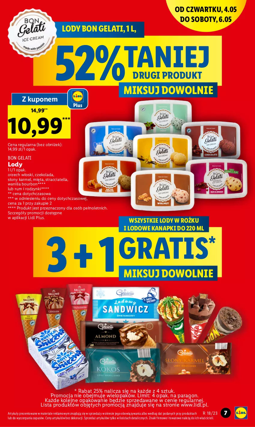 Gazetka promocyjna Lidl - GAZETKA - ważna 04.05 do 06.05.2023 - strona 11 - produkty: Bourbon, Czekolada, Gra, Lody, Mięta, Olej, Rodzynki, Rum