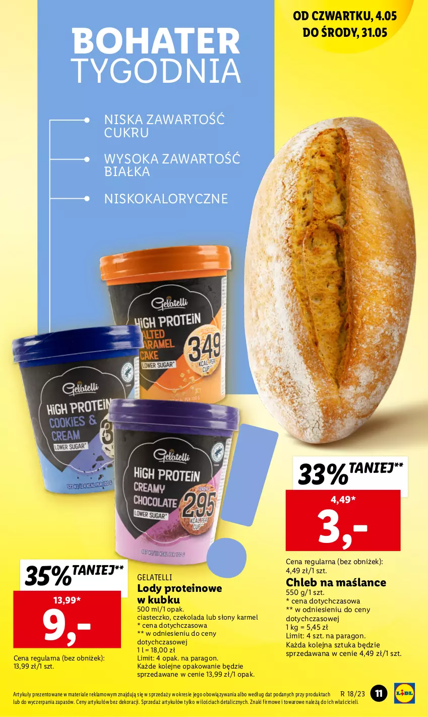 Gazetka promocyjna Lidl - GAZETKA - ważna 04.05 do 06.05.2023 - strona 17 - produkty: Chleb, Czekolada, Lody, Olej, Sok