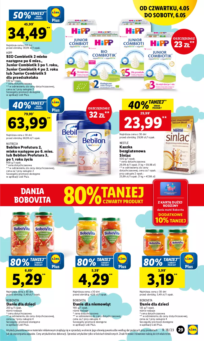 Gazetka promocyjna Lidl - GAZETKA - ważna 04.05 do 06.05.2023 - strona 41 - produkty: BEBILON, BoboVita, Chleb, Danie dla dzieci, Dzieci, HiPP, Hipp Bio, Mleko, Nestlé, O nas, Sinlac, Vita C