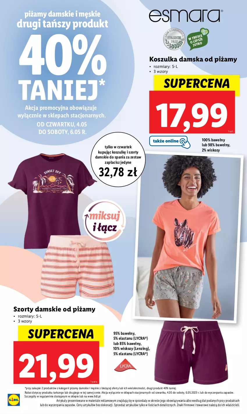 Gazetka promocyjna Lidl - GAZETKA - ważna 04.05 do 06.05.2023 - strona 44 - produkty: Kosz, Koszulka, Szorty