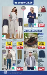 Gazetka promocyjna Aldi - Artykuły przemysłowe i tekstylia - Gazetka - ważna od 28.09 do 28.09.2024 - strona 10 - produkty: Sweter, Por, Buty, Wełna, Moda, Spodnie, Bluza, K2, Fa