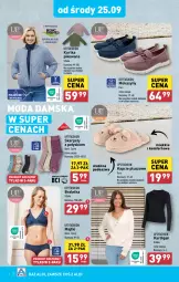 Gazetka promocyjna Aldi - Artykuły przemysłowe i tekstylia - Gazetka - ważna od 28.09 do 28.09.2024 - strona 6 - produkty: Top, Por, Mokasyny, Kapcie, Kardigan, Majtki, Kurtka, Karp, Moda, Fa