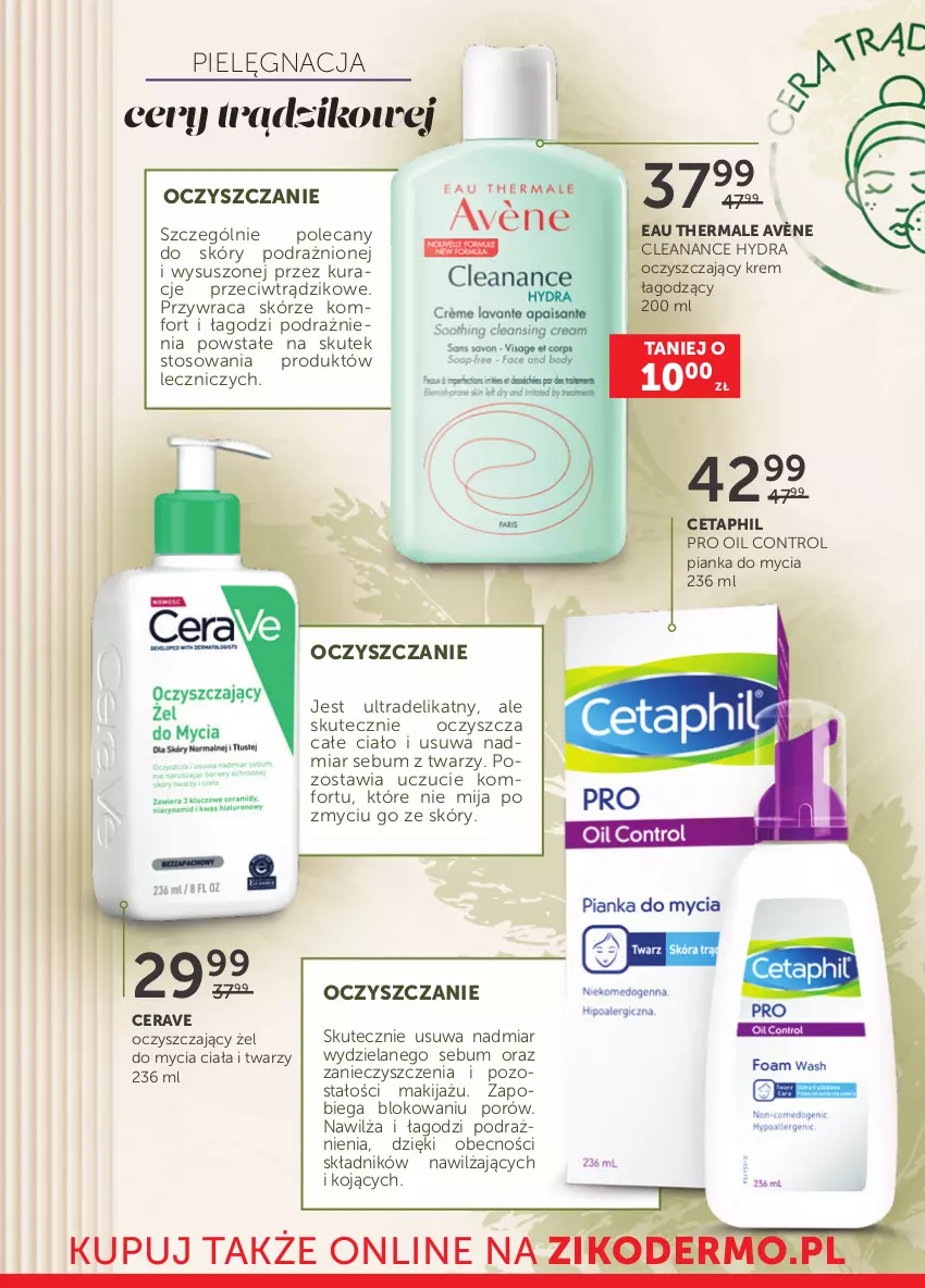 Gazetka promocyjna Ziko - 9-22 WRZEŚNIA - ważna 09.09 do 22.09.2021 - strona 2 - produkty: Avène, CeraVe, Cetaphil, Control, Makijaż, Por, Znicz