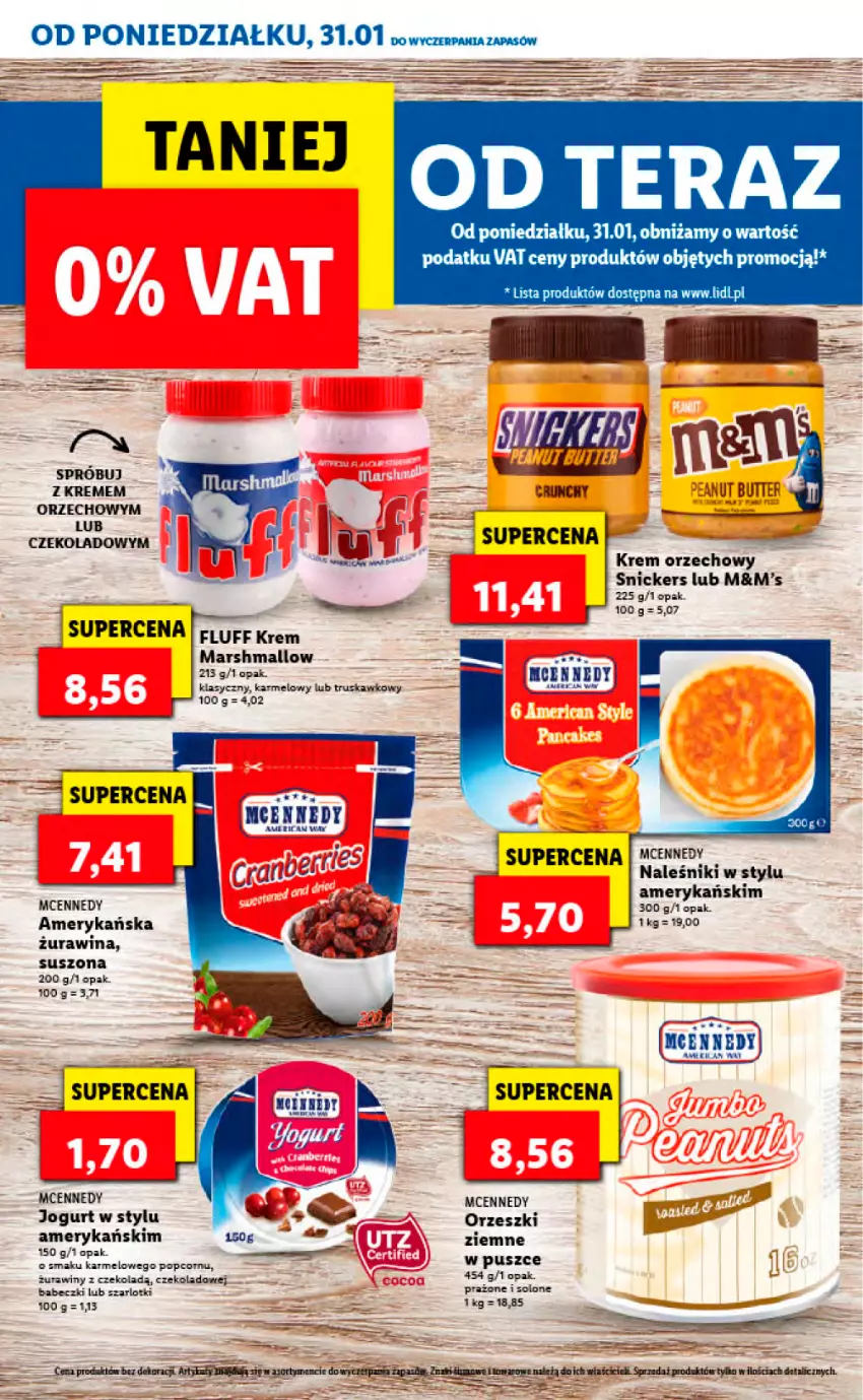 Gazetka promocyjna Lidl - KATALOG TYDZIEŃ AMERYKAŃSKI - ważna 31.01 do 05.02.2022 - strona 16 - produkty: Babeczki, Jogurt, Krem orzechowy, Mars, Naleśniki, Orzeszki, Popcorn, Snickers, Tera